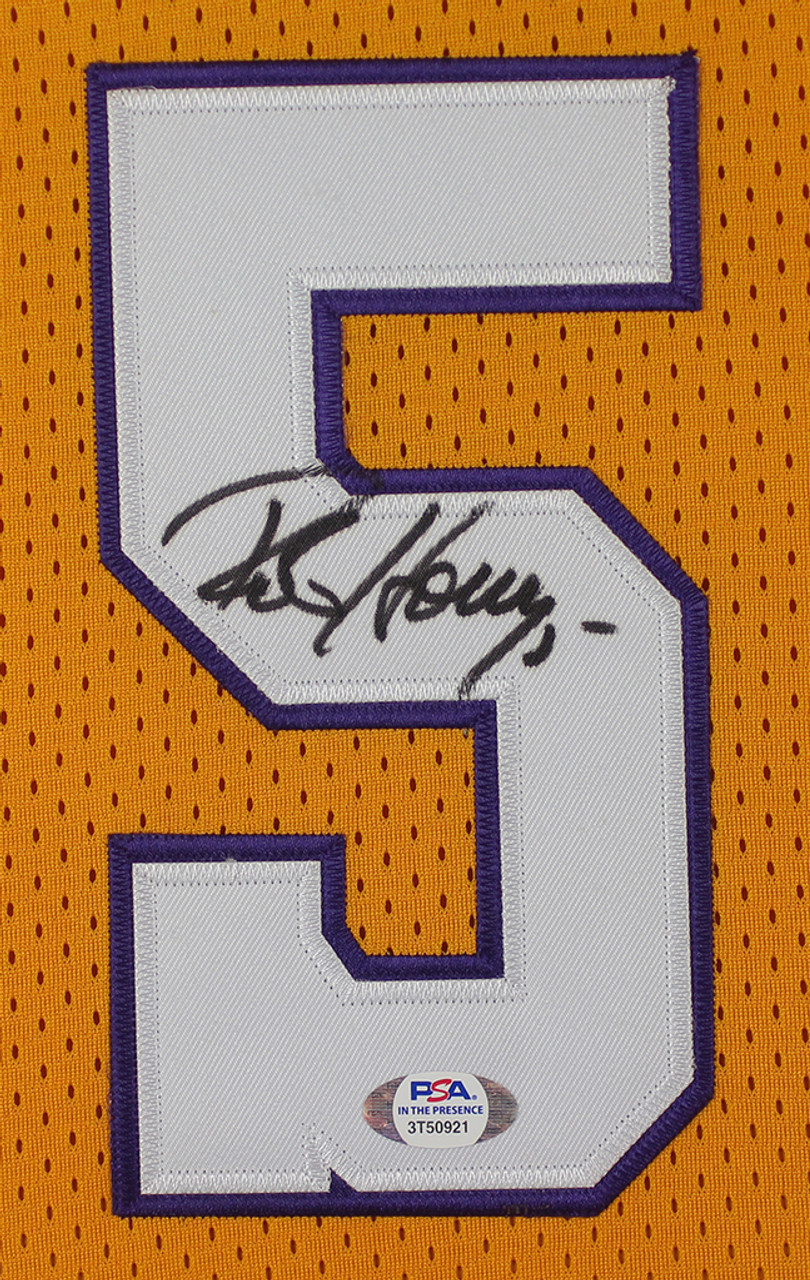 Robert Horry Signed Lakers Jersey (PSA COA) Los Angeles 7xNBA Champion –