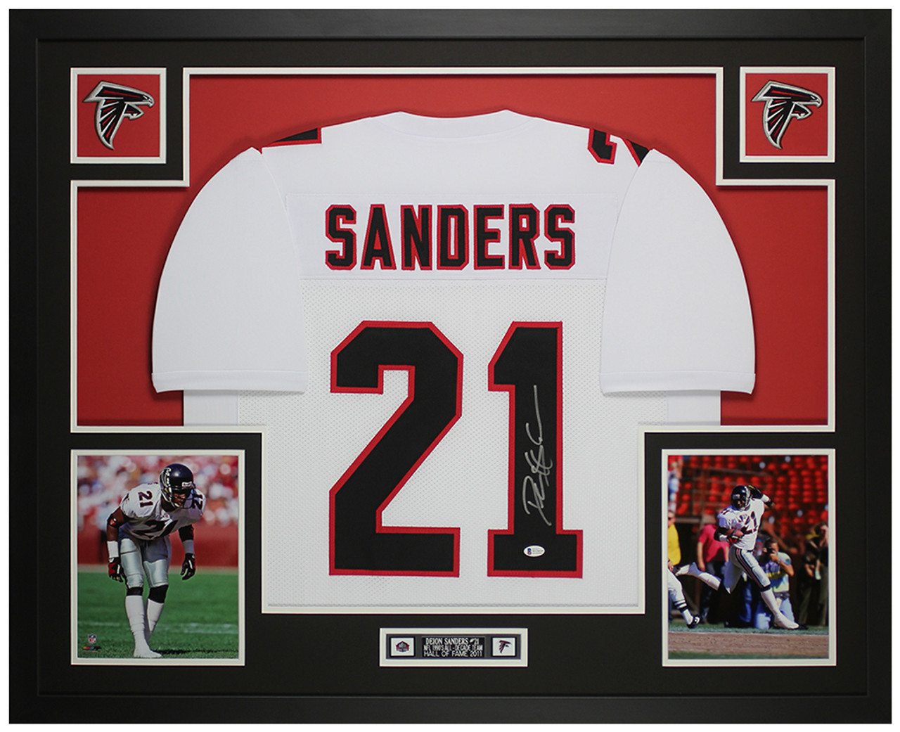 deion sanders signed falcons jersey