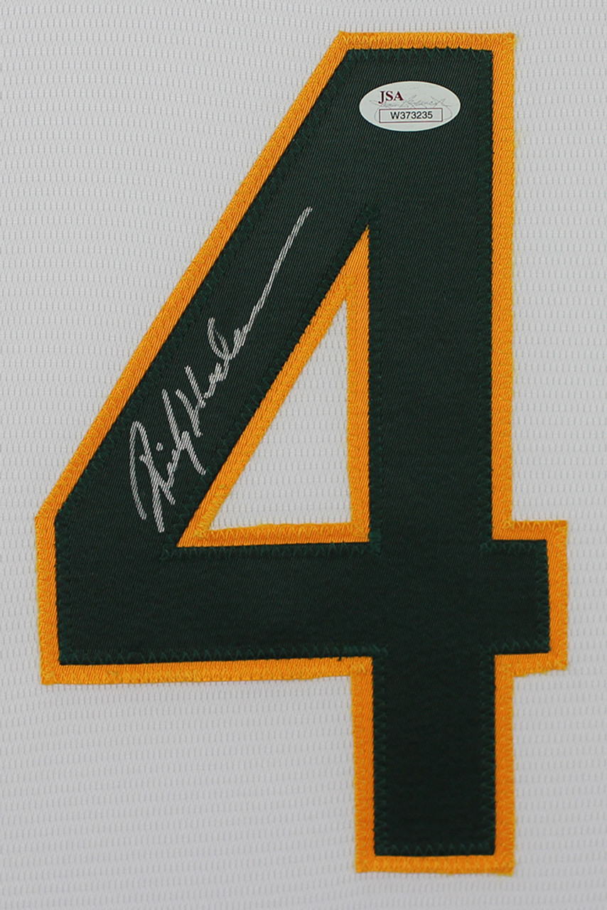 Rickey Henderson Signed Oakland Athletics Jersey. Autographs