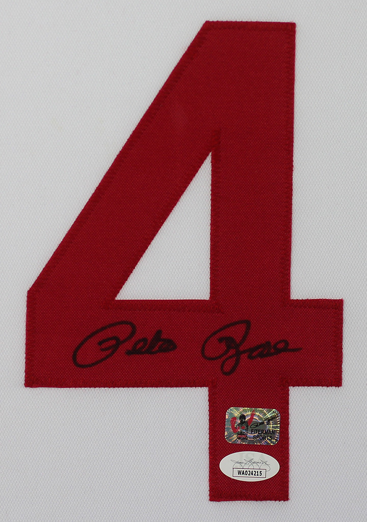 Pete Rose Autographed and Framed Cincinnati Reds Jersey