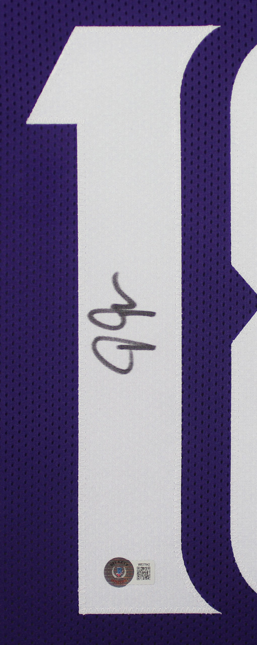 Justin Jefferson Autographed and Framed Minnesota Vikings Jersey