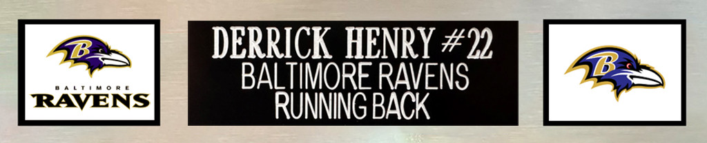 Derrick Henry Autographed and Framed Baltimore Ravens Jersey