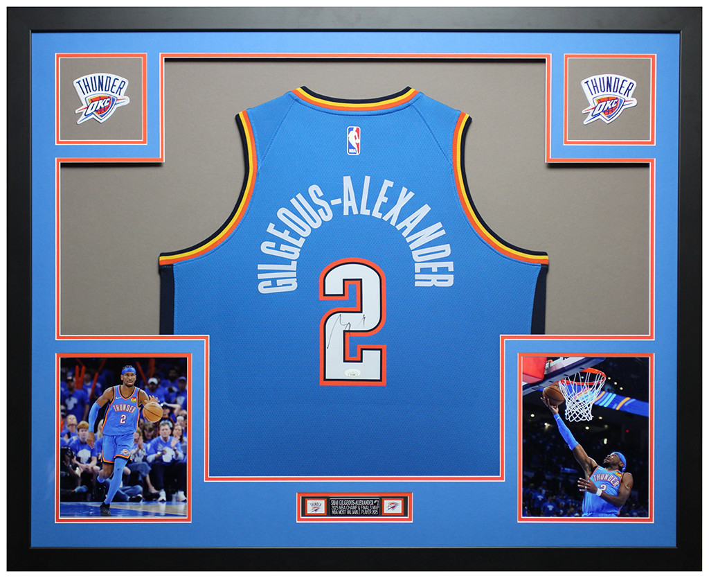Shai Gilgeous Alexander Autographed and Framed Oklahoma City