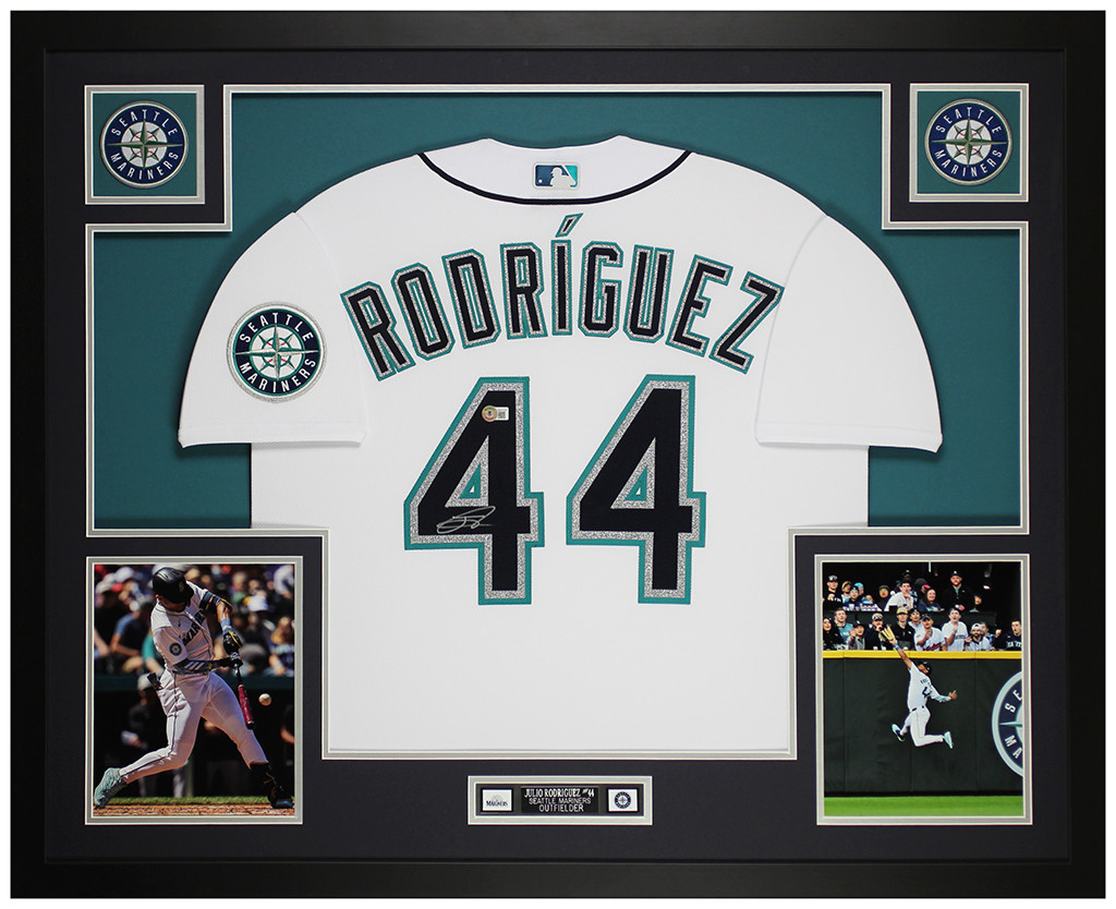シアトル・マリナーズ Julio Rodríguez直筆サイン入りユニフォーム Julio Rodriguez Autographed and Framed Seattle Mariners Jersey