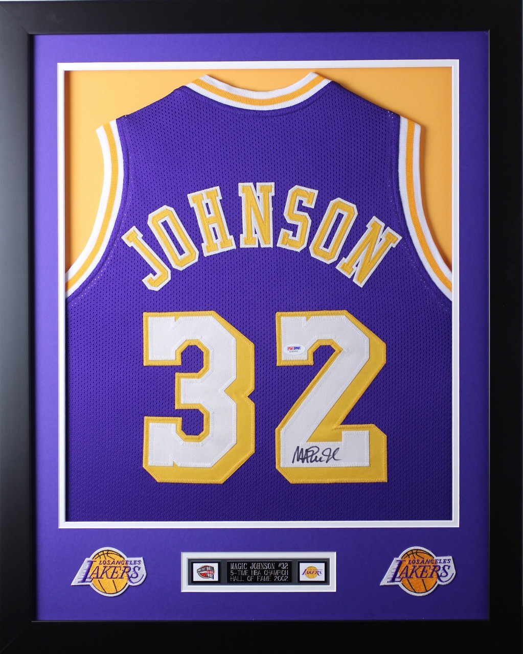 Los Angeles Lakers Magic Johnson Pro Style Purple Custom Jersey