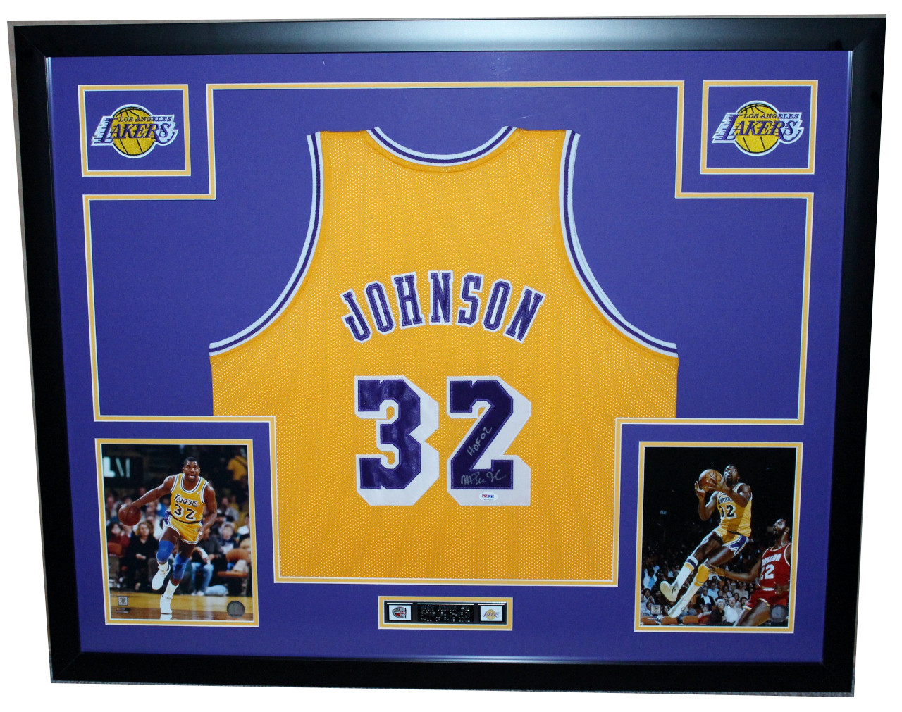 Los Angeles Lakers Magic Johnson Pro Style Purple Custom Jersey