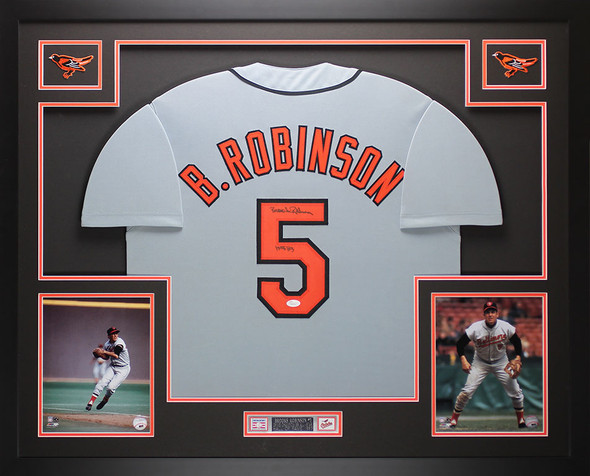 Brooks Robinson Autographed and Framed Baltimore Orioles Jersey