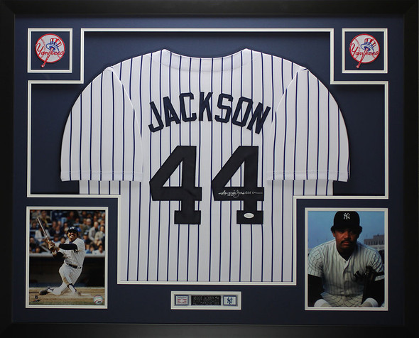 Dave Winfield Autographed and Framed White Pinstriped Yankees Jersey