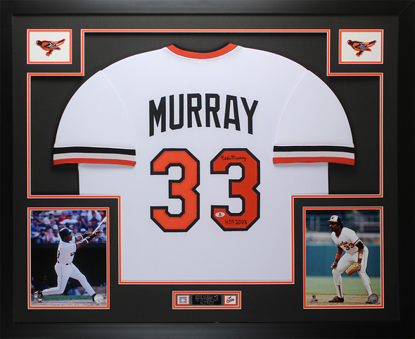 Eddie Murray Autographed and Framed Baltimore Orioles Jersey