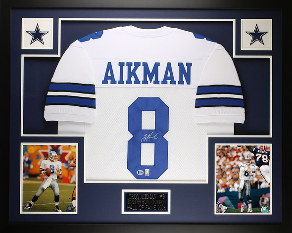 Troy Aikman Autographed and Framed Dallas Cowboys Jersey