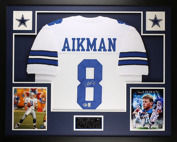 Troy Aikman Autographed and Framed Dallas Cowboys Jersey