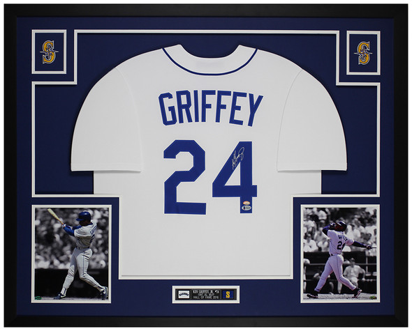 Ken Griffey Jr Autographed and Framed Seattle Mariners Jersey