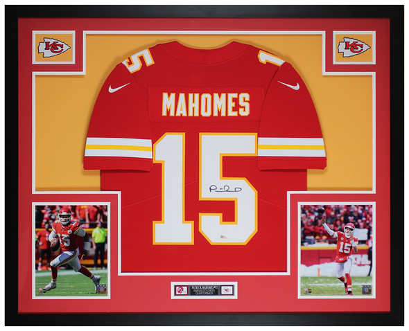 Patrick Mahomes Autographed Framed Jerseys