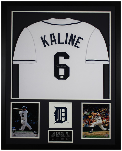 Al Kaline Autographed and Framed Detroit Tigers Jersey