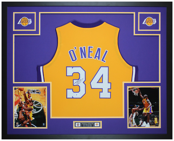 Magic Johnson Autographed Los Angeles Lakers (Yellow #32) Deluxe Frame –  Palm Beach Autographs LLC