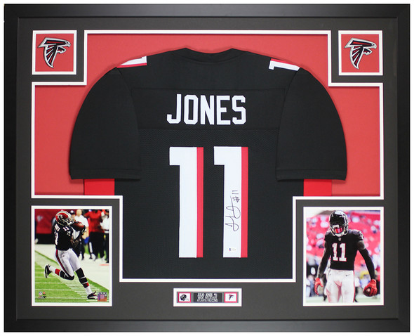 Julio Jones Autographed and Framed Atlanta Falcons Jersey