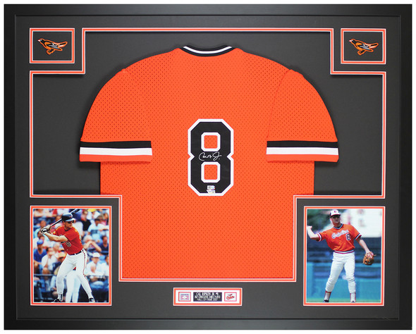 Cal Ripken, Jr. Jersey, Baseball jersey autographed by Hall…
