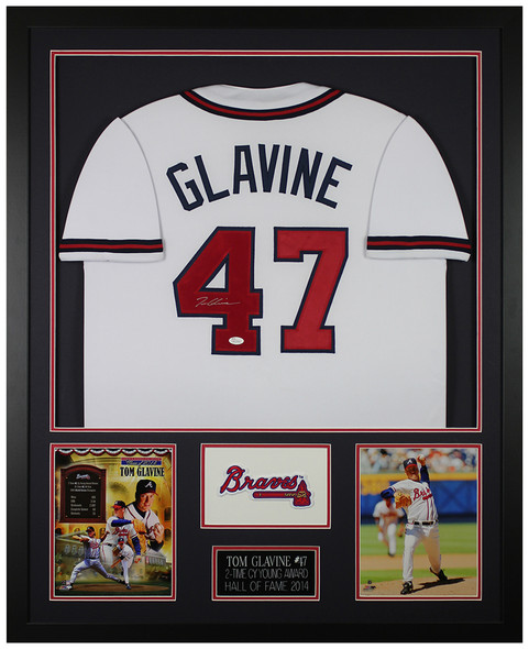 Tom Glavine Autographed and Framed Atlanta Braves Jersey