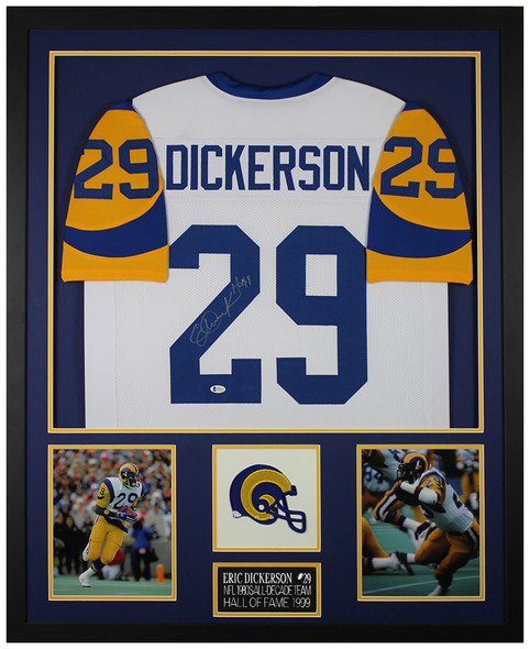 Autographed White Rams Eric Dickerson Jersey for Sale in Santa Fe