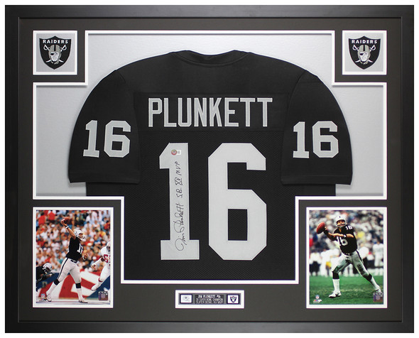 Oakland Raiders Jim Plunkett Signed Black Jersey - Schwartz Authentic