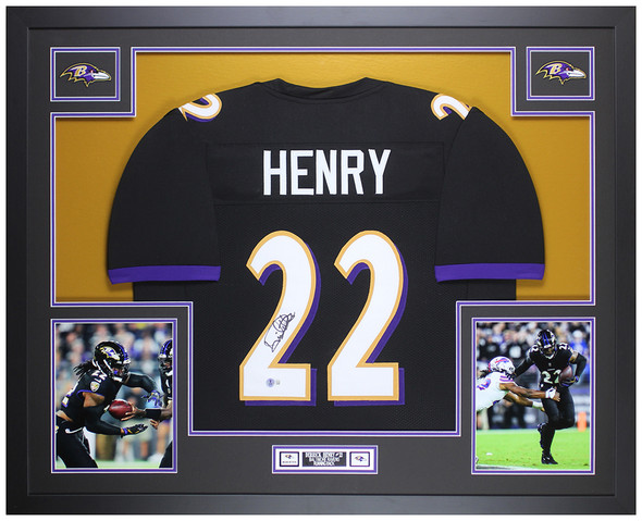 東京メトロ イベント記念 6002 7001 8001 レプリカ 車番 缶バッチ Derrick Henry Autographed and Framed Baltimore Ravens Jersey