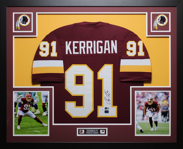 Ryan Kerrigan Autographed & Framed Maroon Washington Jersey Auto Beckett Certified