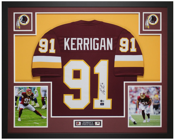 Ryan Kerrigan Autographed & Framed Maroon Washington Jersey Auto Beckett Certified