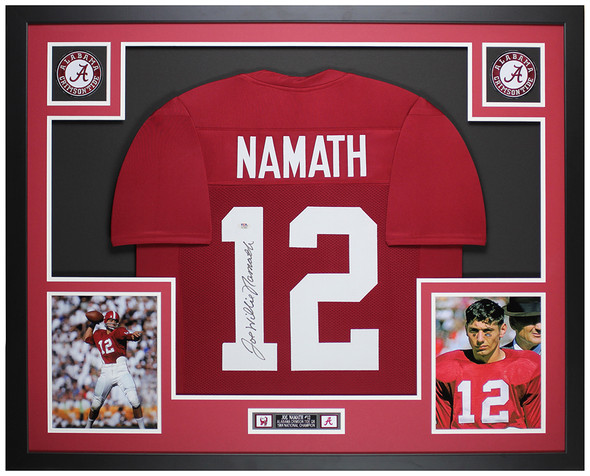 Joe Namath Autographed & Framed Maroon Alabama Jersey Auto PSA Certified Joe Namath Autographed & Framed Maroon Alabama Jersey Auto PSA Certified