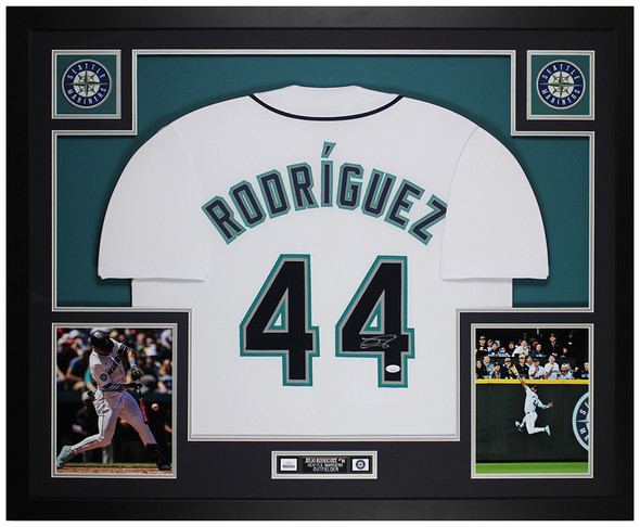 Julio Rodriguez Autographed & Framed White Seattle Jersey Auto JSA Certified