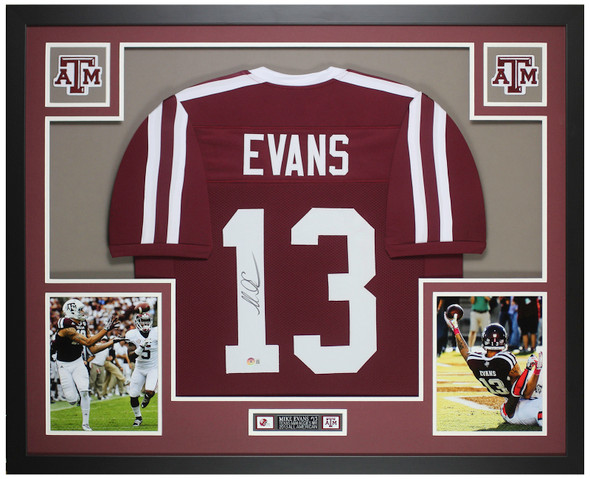 Mike Evans Autographed & Framed Maroon Texas A&M Jersey Auto Beckett Certified