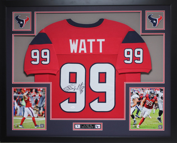 Signed J.J. Watt Jersey - Jj #99 White Nike Limited Jsa