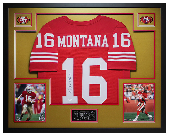Joe Montana Autographed and Framed San Francisco 49ers Jersey