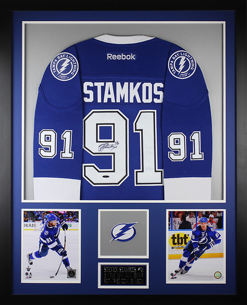 Steven Stamkos Autographed and Framed Tampa Bay Lightning Jersey