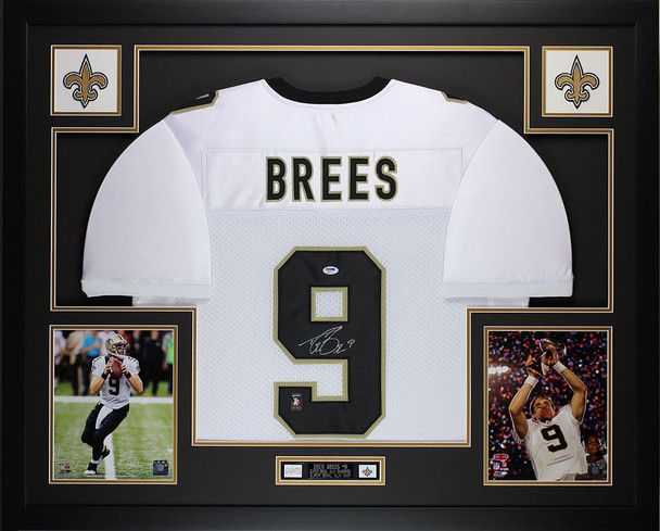 Drew Brees Autographed and Framed New Orleans Saints Jersey