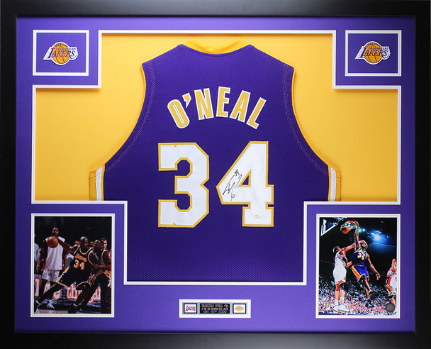 Shaquille O'Neal Autographed and Framed Los Angeles Lakers Jersey