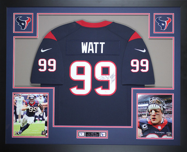 JJ Watt Autographed and Framed Houston Texans Jersey