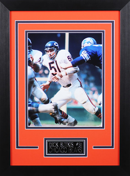 Dick Butkus Framed 8x10 Chicago Bears Photo (DB-P2D)