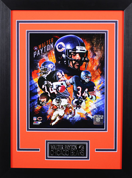 Walter Payton Framed 8x10 Chicago Bears Photo (WP-P3D)