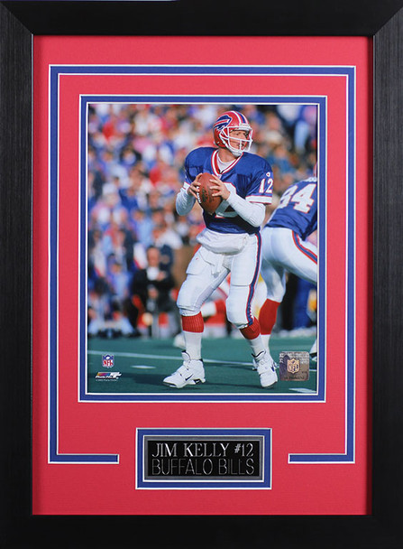 Jim Kelly Framed 8x10 Buffalo Bills Photo (JK-P3D)