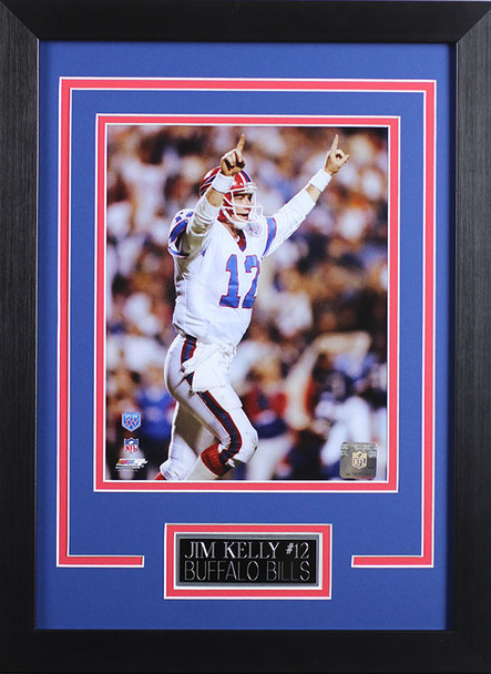 Jim Kelly Framed 8x10 Buffalo Bills Photo (JK-P4D)