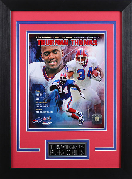 Thurman Thomas Framed 8x10 Buffalo Bills Photo (TTB-P1D)