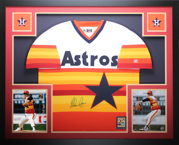 Nolan Ryan Autographed and Framed Houston Astros Jersey