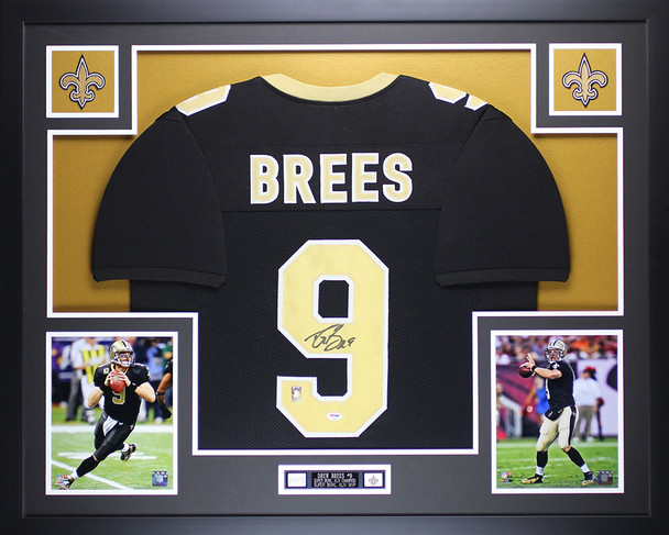 Drew Brees Autographed and Framed New Orleans Saints Jersey