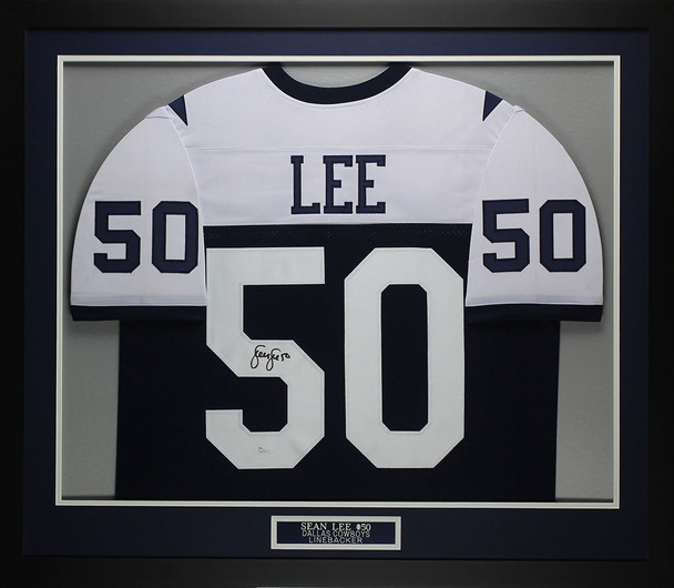 Sean Lee Autographed and Framed Dallas Cowboys Jersey