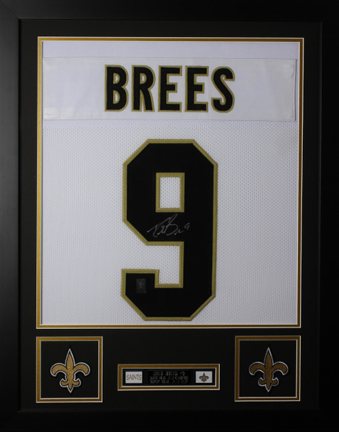 Drew Brees Autographed and Framed New Orleans Saints Jersey