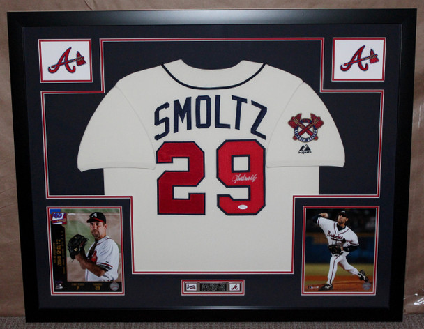 John Smoltz Autographed and Framed Atlanta Braves Jersey