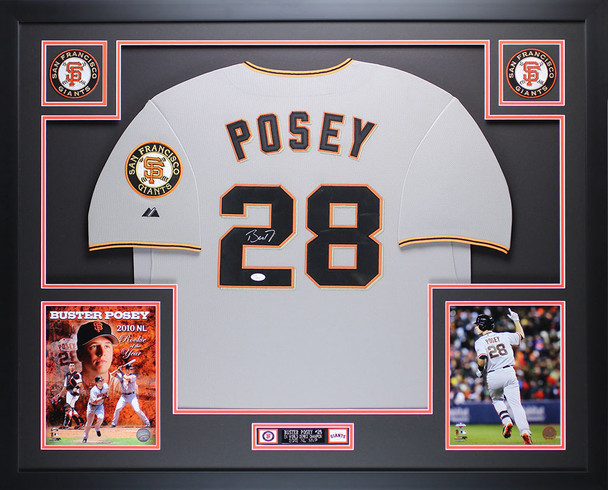 Buster Posey Autographed and Framed San Francisco Giants Jersey