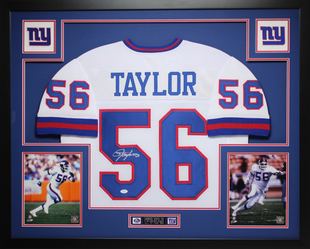 Lawrence Taylor Autographed and Framed New York Giants Jersey