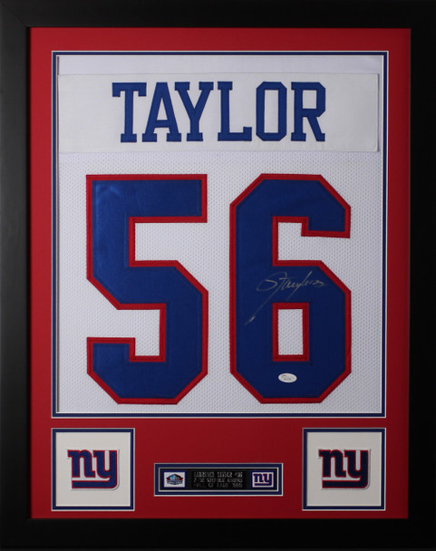 Lawrence Taylor Autographed and Framed New York Giants Jersey