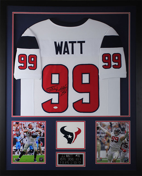 JJ Watt Autographed and Framed Houston Texans Jersey